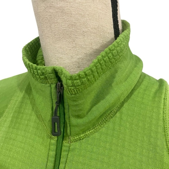 Patagonia Women’s 1/2 Zip Lime Green Size Medium Logo Flaws Polartec - Picture 8 of 16